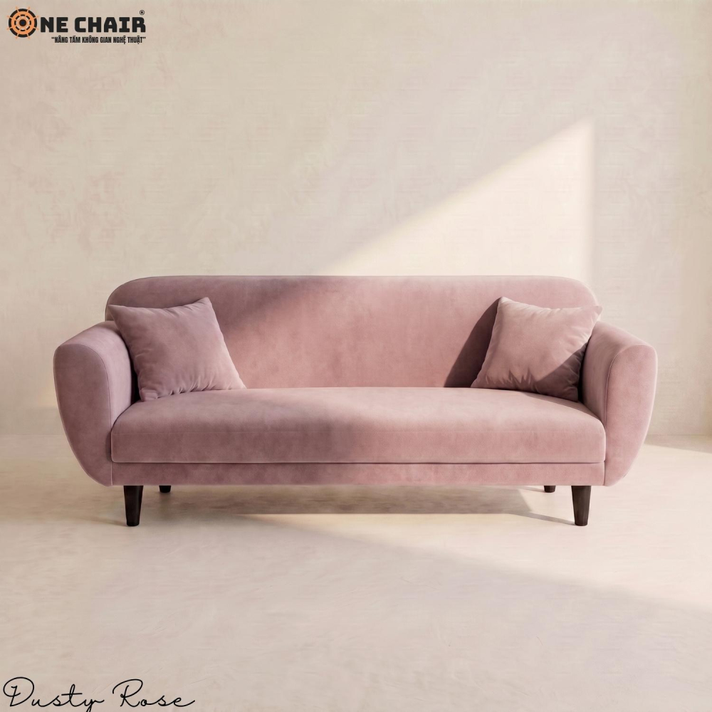 Long Sofa – Dusty Rose