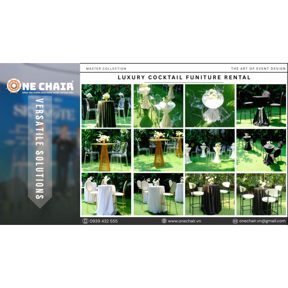  Top 5 Concept Bàn Ghế Cocktail Cao Cấp Tại TP.HCM - ONE CHAIR Nâng Tầm Không Gian Nghệ Thuật Thương Hiệu
