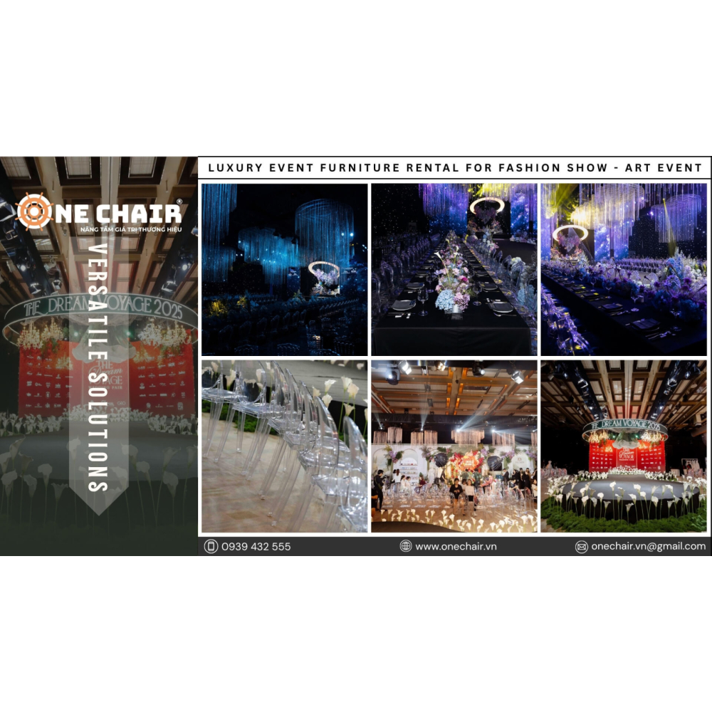 Dịch Vụ Cho Thuê Bàn Ghế Sự Kiện Cao Cấp Cho Các Sự Kiện Ngành Fashion Show & Art Event | ONE CHAIR Nâng Tầm Giá Trị Thương Hiệu