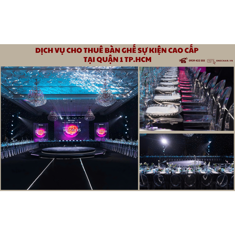 Dịch Vụ Cho Thuê Bàn Ghế Sự Kiện Tại Quận 1 TP.HCM - Cao Cấp, Hiện Đại Và Sang Trọng