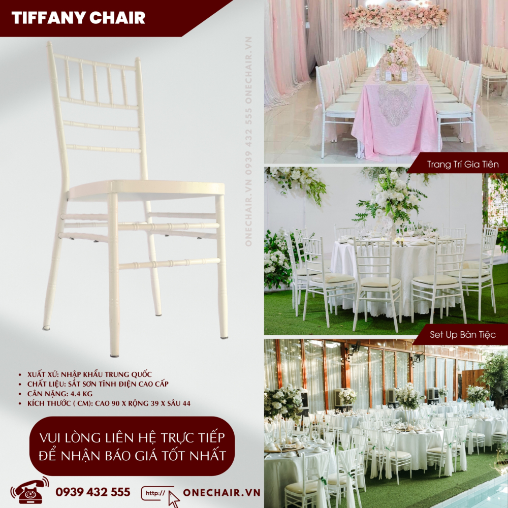 Báo Giá Dịch Vụ Thuê Bàn Ghế Sự Kiện Tiệc Đám Cưới Tốt Nhất | ONE CHAIR