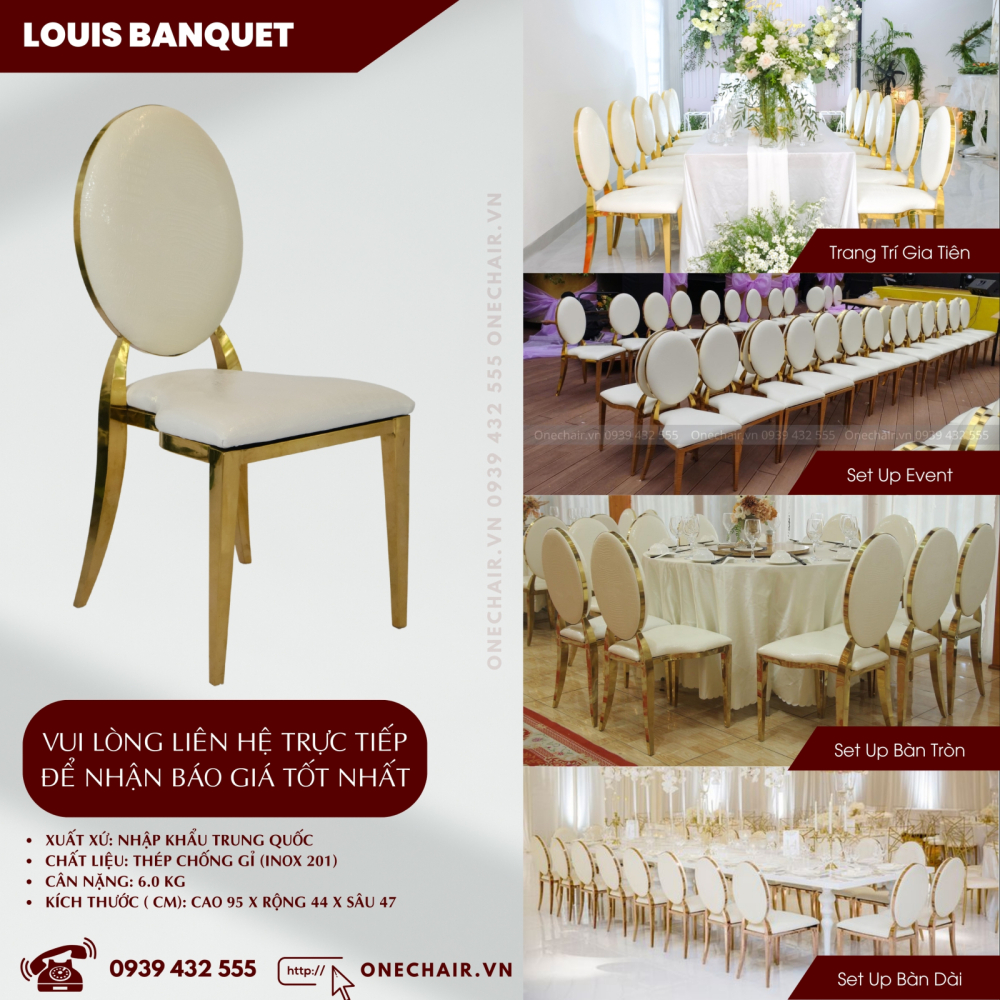 Báo Giá Dịch Vụ Thuê Bàn Ghế Sự Kiện Tiệc Đám Cưới Tốt Nhất | ONE CHAIR
