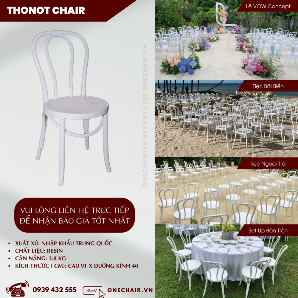 Báo Giá Dịch Vụ Thuê Bàn Ghế Sự Kiện Tiệc Đám Cưới Tốt Nhất | ONE CHAIR