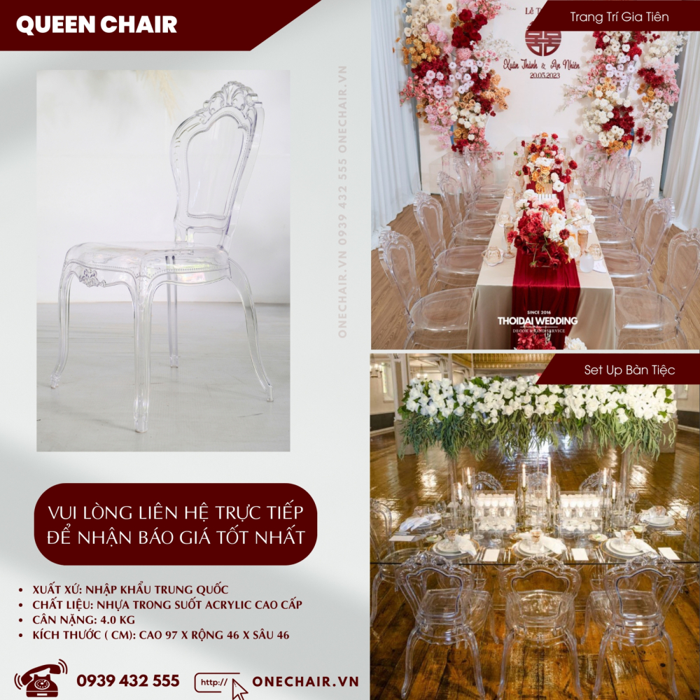 Báo Giá Dịch Vụ Thuê Bàn Ghế Sự Kiện Tiệc Đám Cưới Tốt Nhất | ONE CHAIR