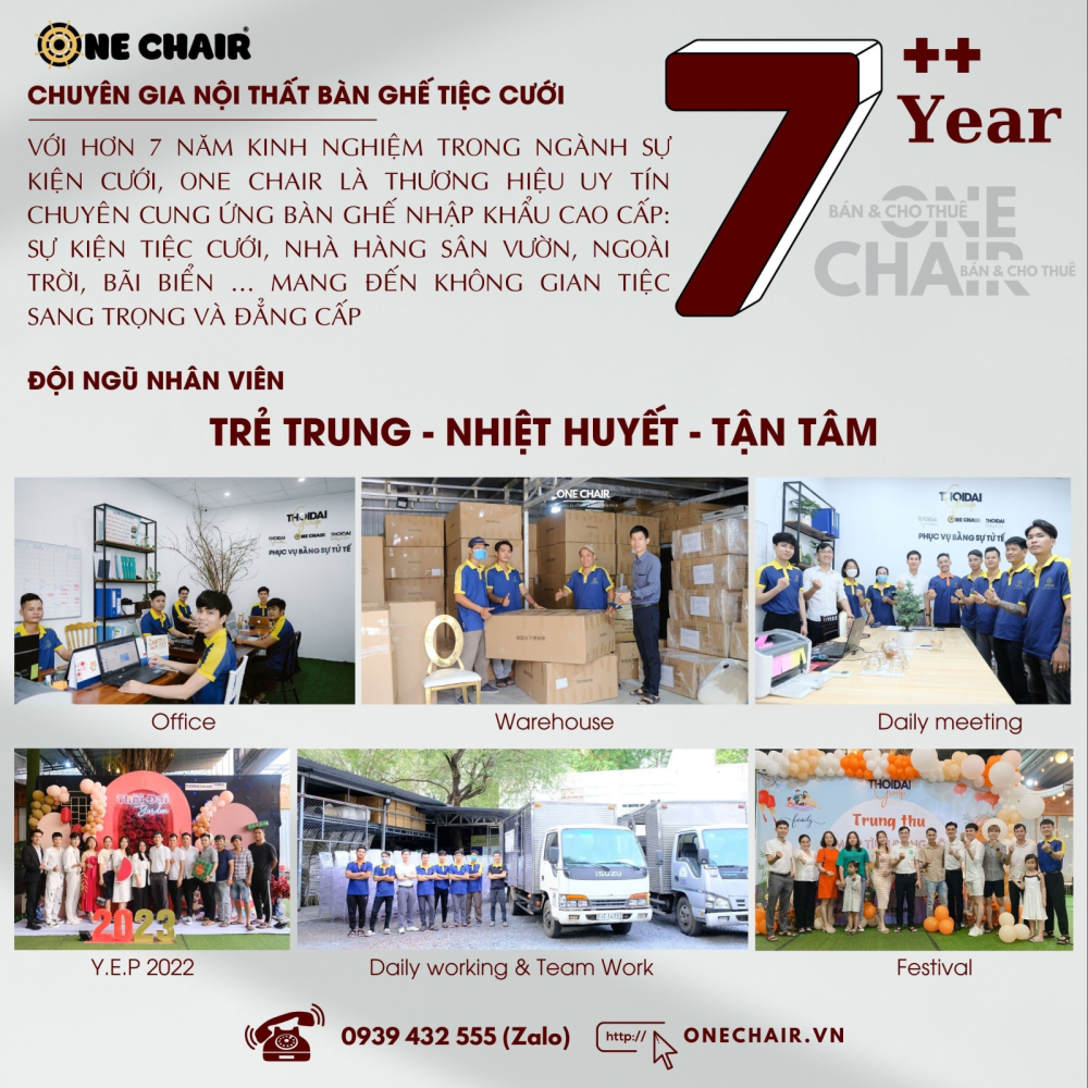 Báo Giá Dịch Vụ Thuê Bàn Ghế Sự Kiện Tiệc Đám Cưới Tốt Nhất | ONE CHAIR