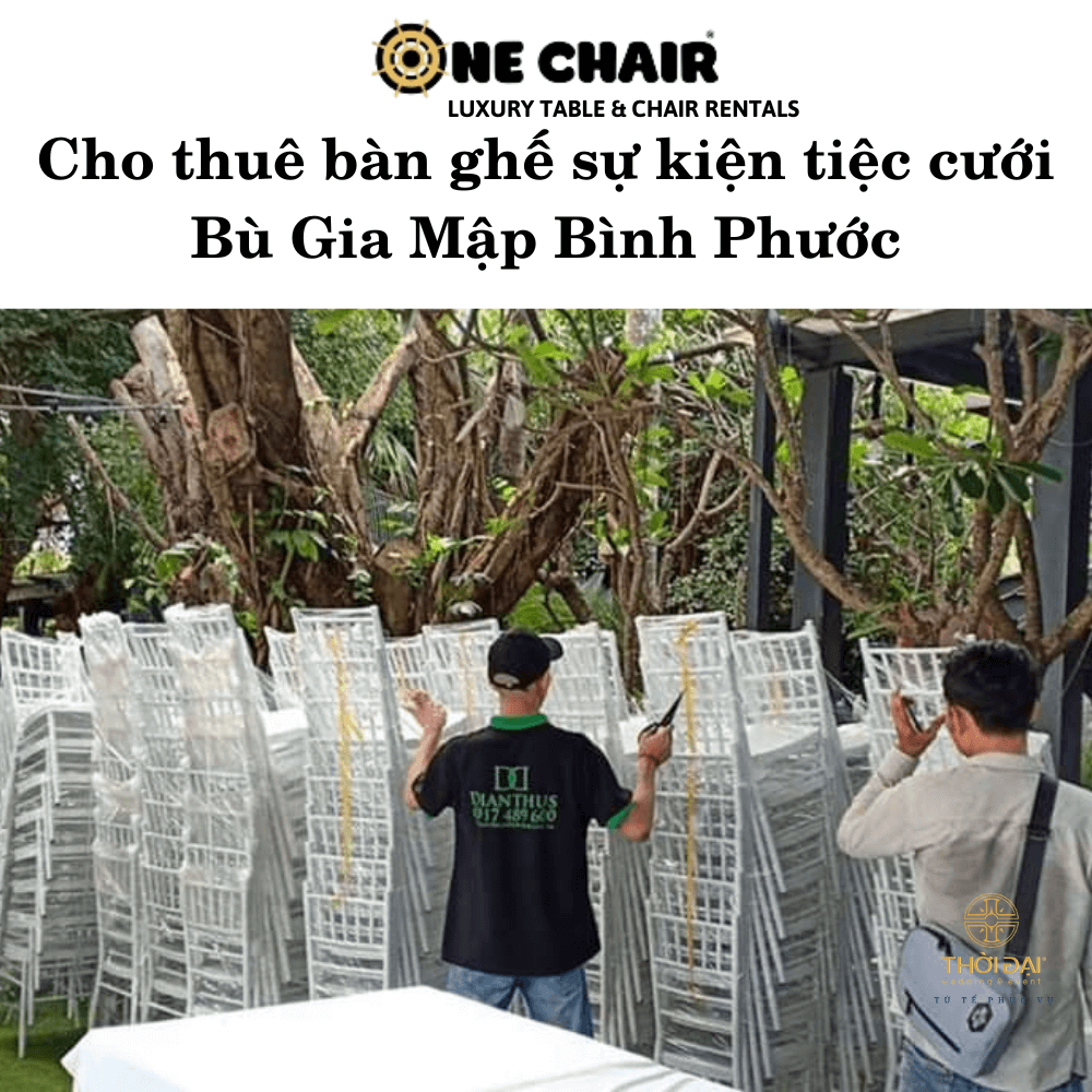 Cho thuê bàn ghế sự kiện tiệc cưới Bù Gia Mập Bình Phước