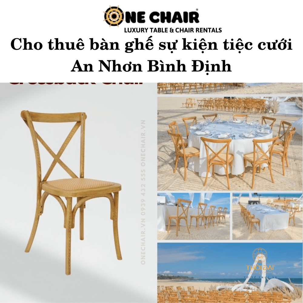 Cho thuê bàn ghế sự kiện tiệc cưới An Nhơn Bình Định