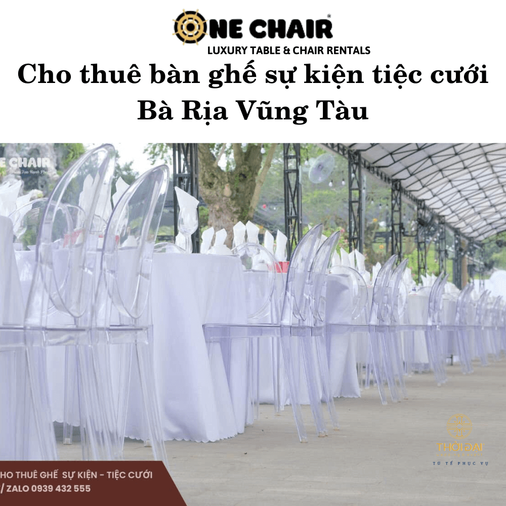 Cho thuê bàn ghế sự kiện tiệc cưới Bà Rịa Vũng Tàu
