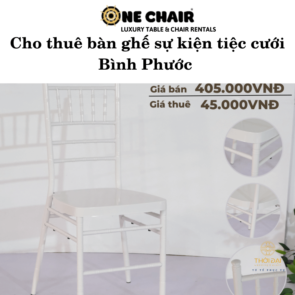 Cho thuê bàn ghế ​​sự kiện tiệc cưới Bình Phước