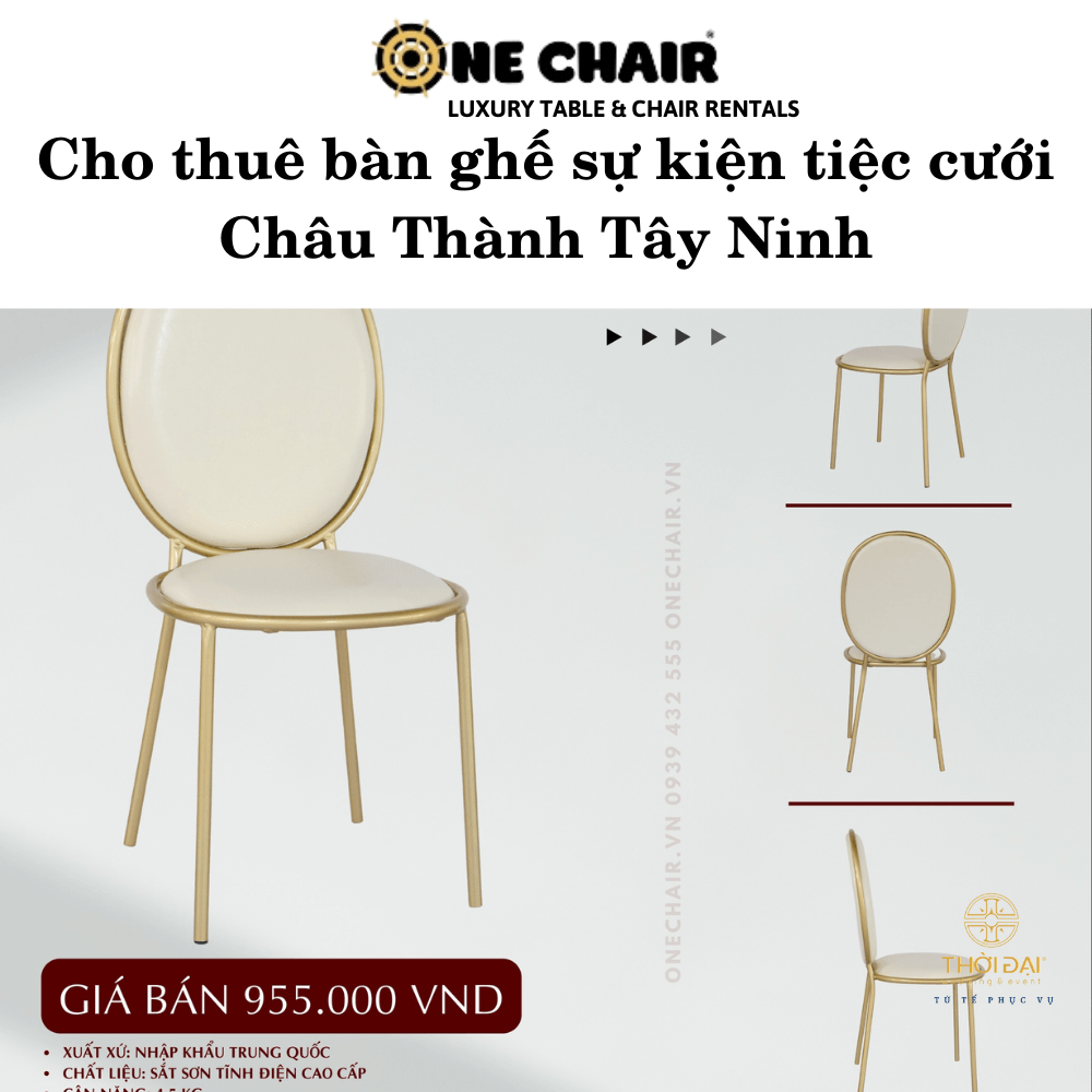 Cho thuê bàn ghế sự kiện tiệc cưới Châu Thành Tây Ninh
