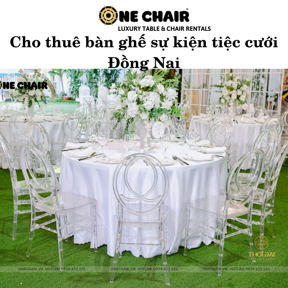 Cho thuê bàn ghế sự kiện tiệc cưới Đồng Nai