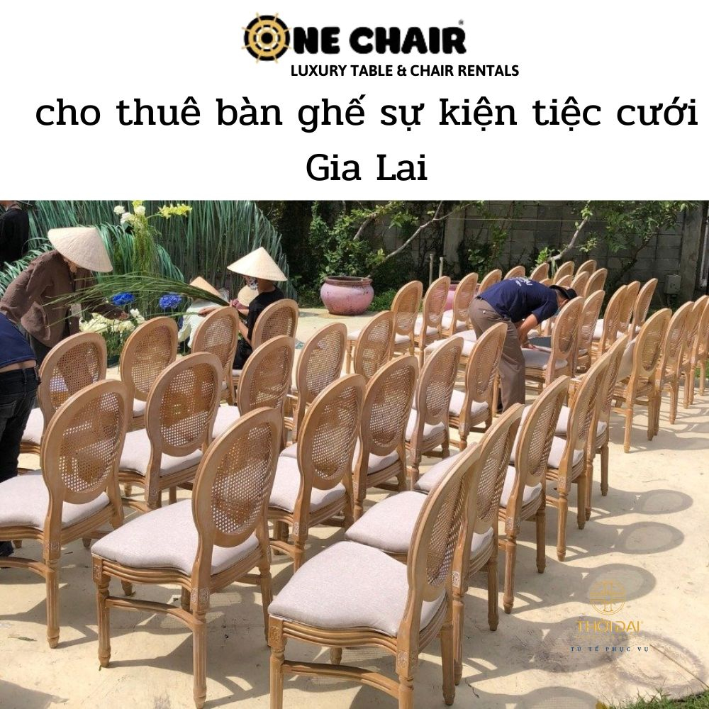 cho thuê bàn ghế sự kiện tiệc cưới Gia Lai