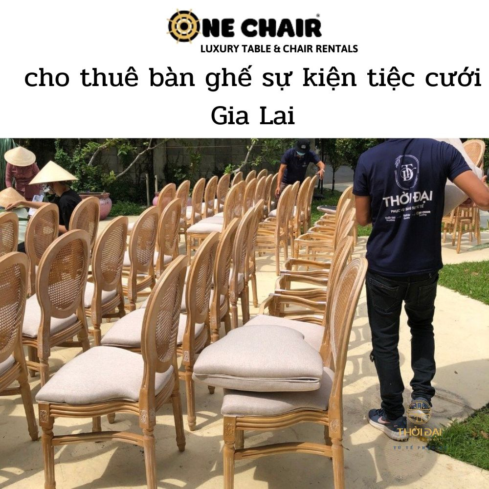 cho thuê bàn ghế sự kiện tiệc cưới Gia Lai
