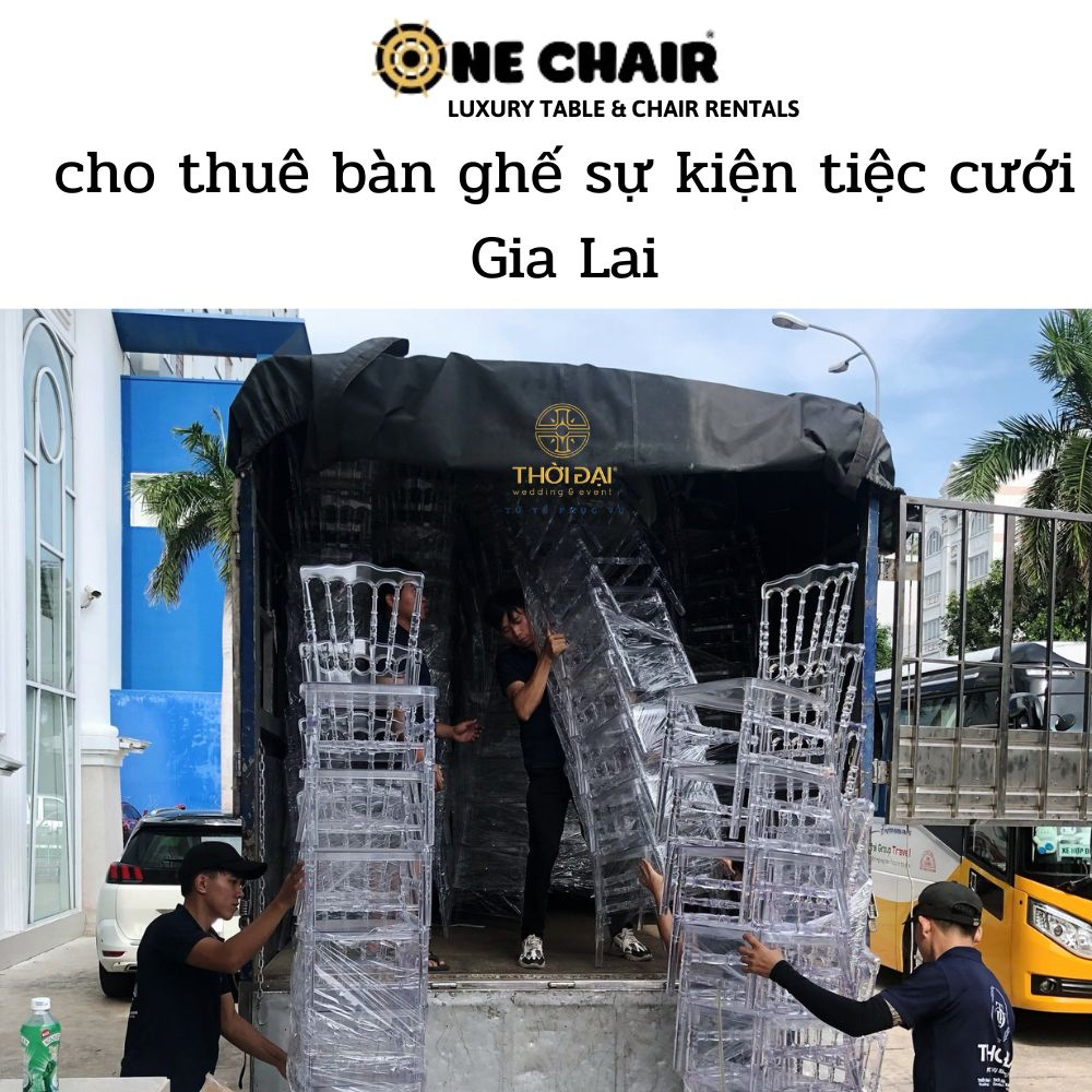 cho thuê bàn ghế sự kiện tiệc cưới Gia Lai