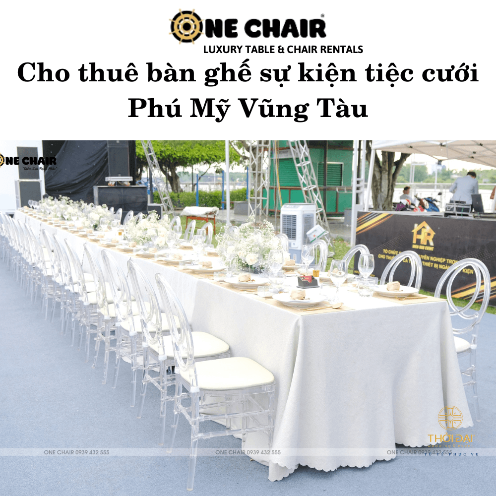 Cho thuê bàn ghế sự kiện tiệc cưới Phú Mỹ Vũng Tàu