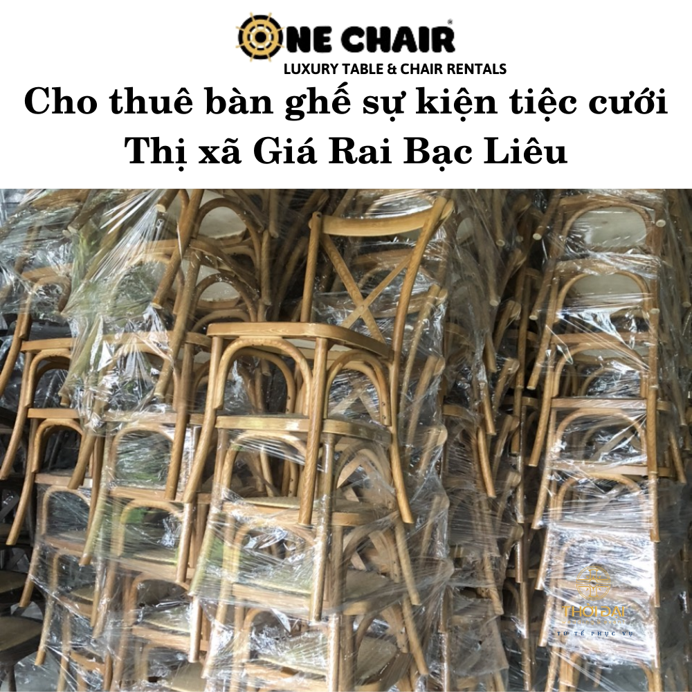 Cho thuê bàn ghế sự kiện tiệc cưới Thị xã Giá Rai Bạc Liêu