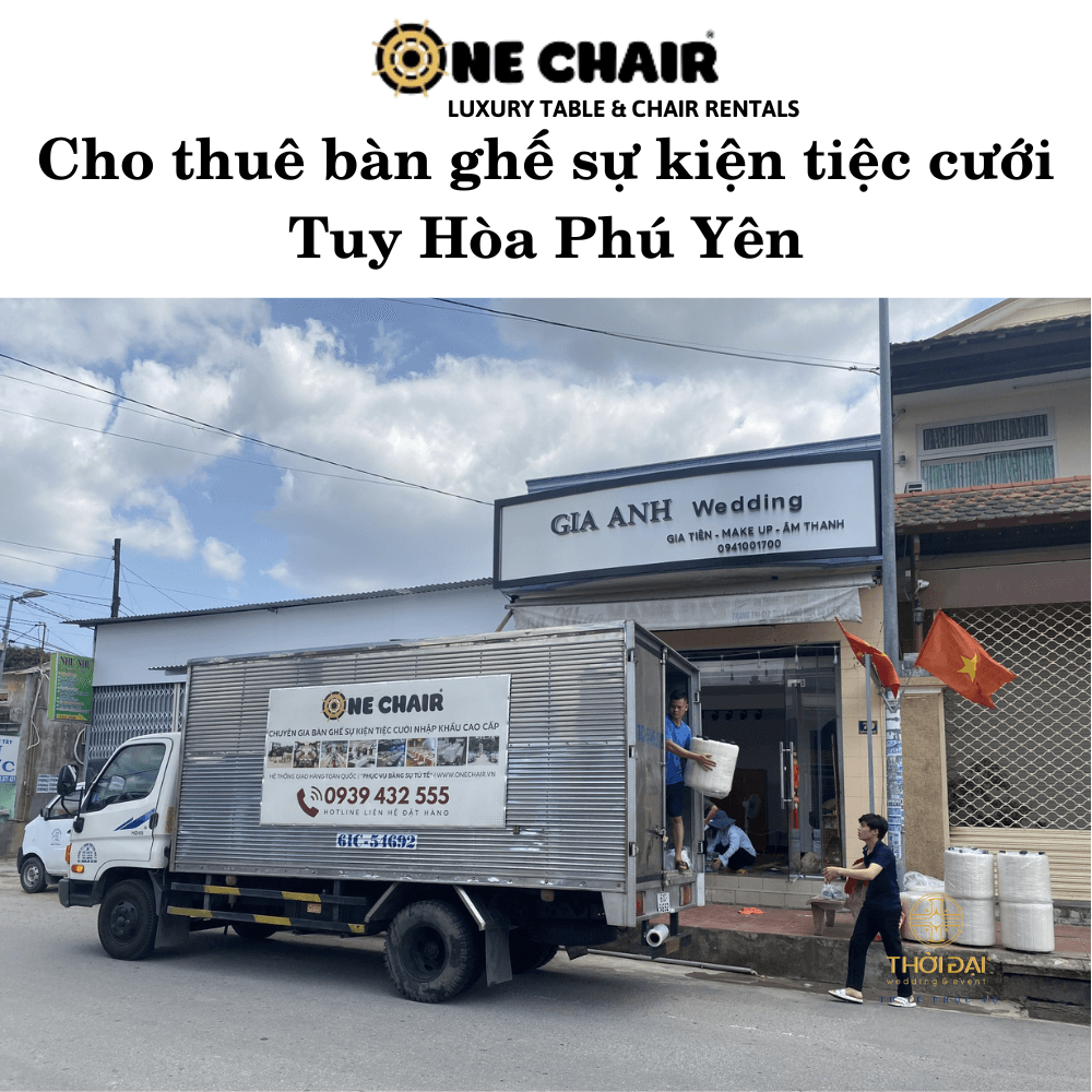 Cho thuê bàn ghế sự kiện tiệc cưới Tuy Hòa Phú Yên