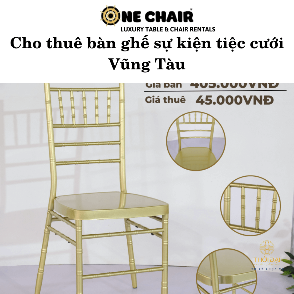 Cho thuê bàn ghế sự kiện tiệc cưới Vũng Tàu