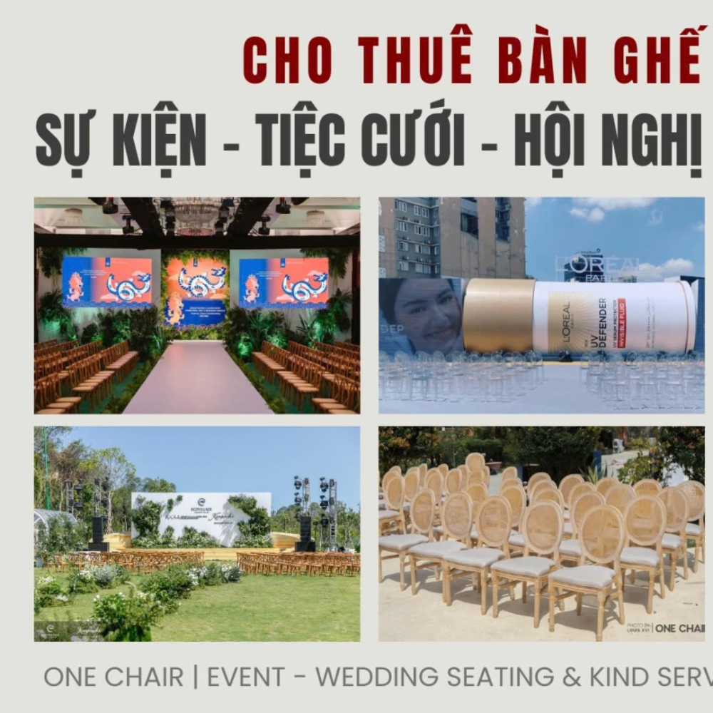 Dịch Vụ Cho Thuê Bàn Ghế Sự Kiện Và Hội Nghị Cao Cấp Tại TP.HCM, Sài Gòn | ONE CHAIR