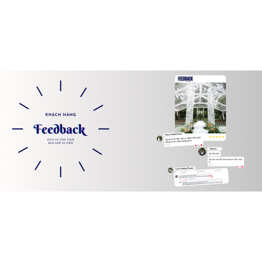 Cho thuê bàn ghế sự kiện quận 3 hcm