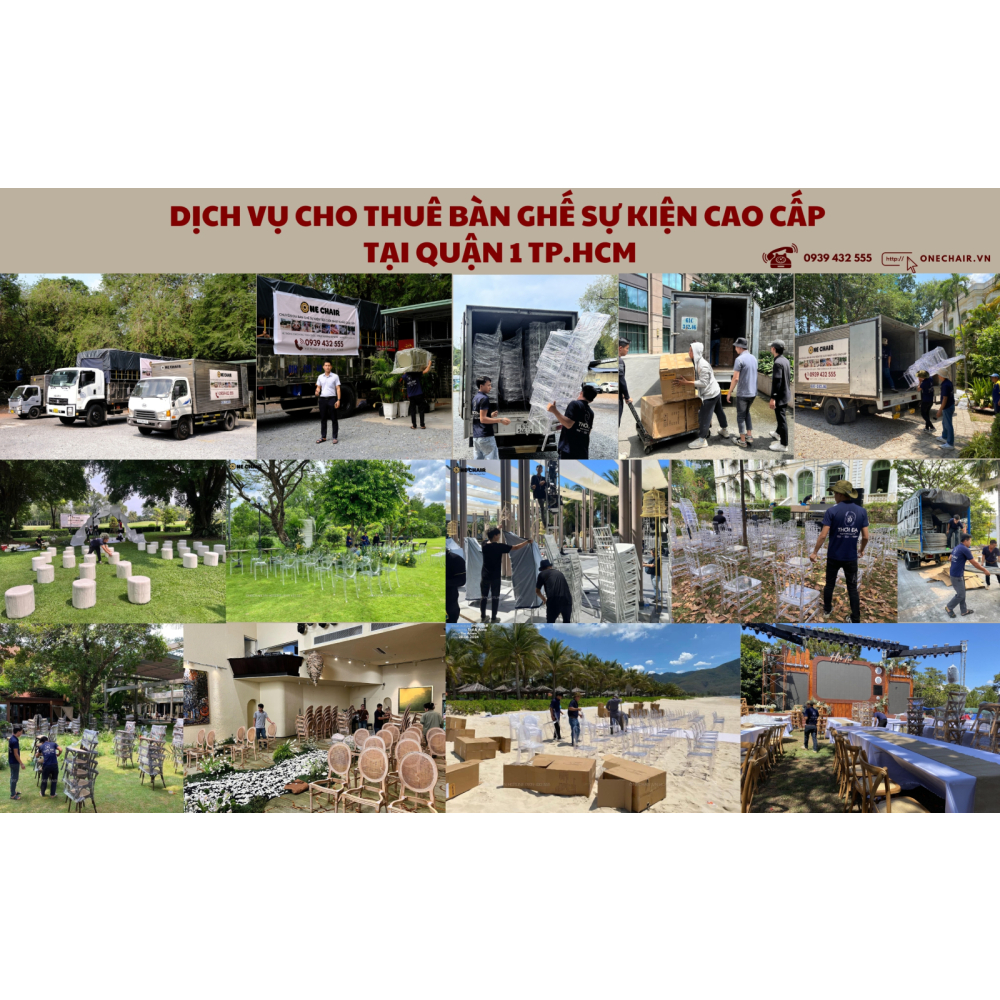 Dịch Vụ Cho Thuê Bàn Ghế Sự Kiện Tại Quận 1 TP.HCM - Cao Cấp, Hiện Đại Và Sang Trọng