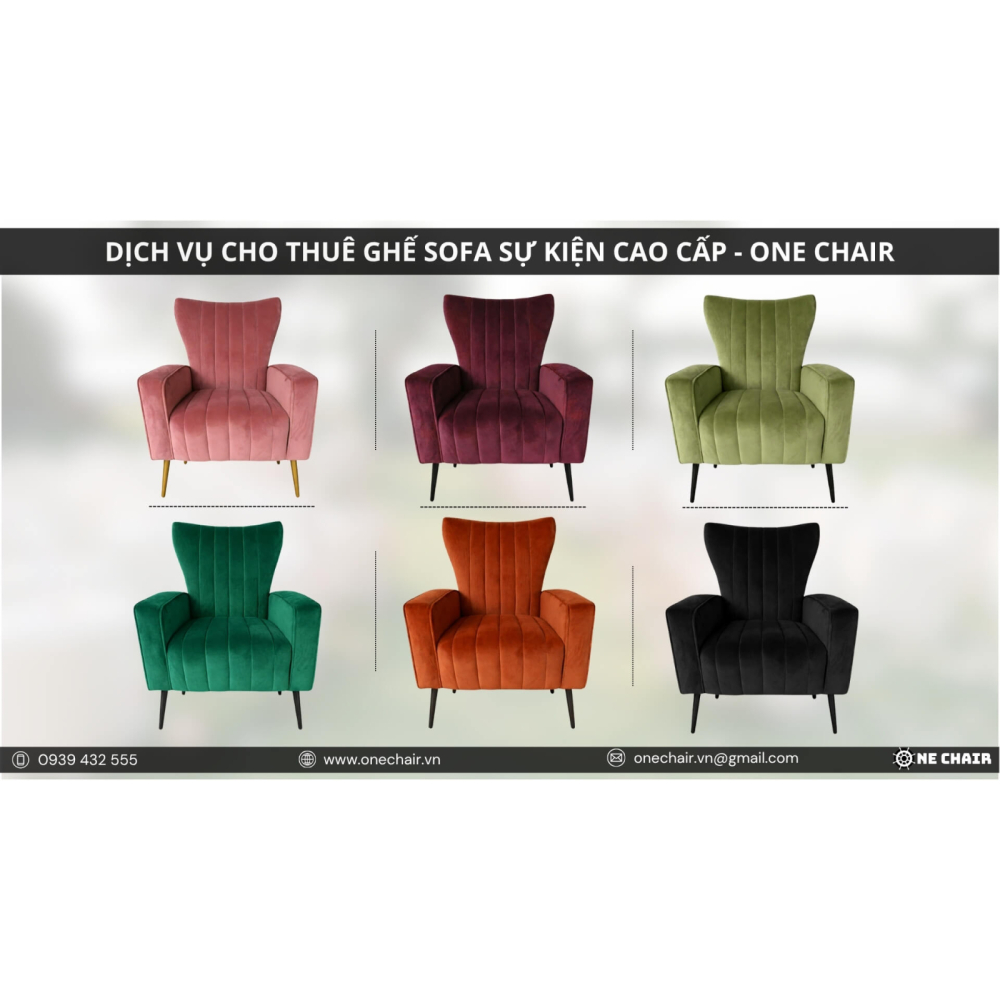 Dịch Vụ Cho Thuê Ghế Sofa Sự Kiện Hiện Đại, Sang Trọng Tại TP.HCM - ONE CHAIR 