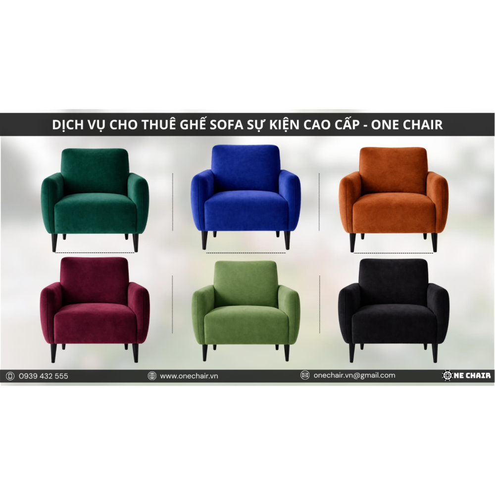 Cho Thuê Ghế Sofa Sự Kiện Cao Cấp, Sang Trọng - Khi Thiết Kế Gặp Cảm Xúc & Trải Nghiệm Cùng ONE CHAIR
