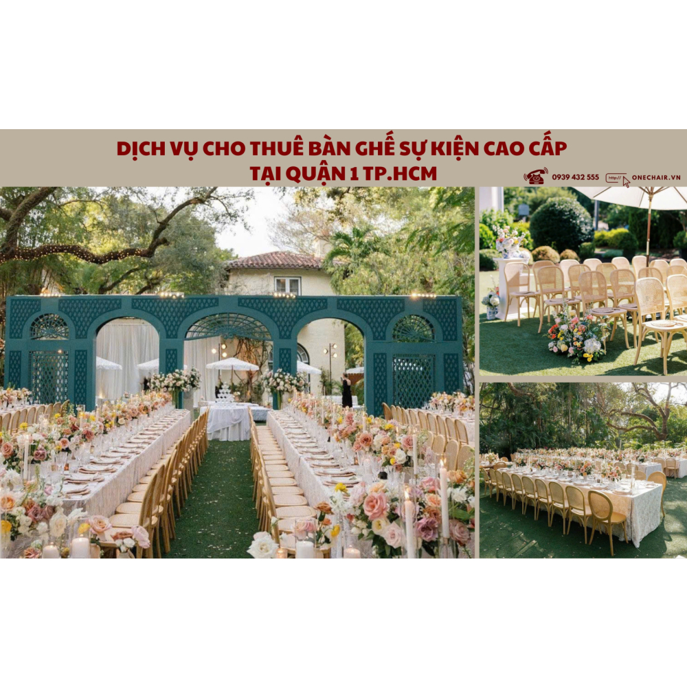 Dịch Vụ Cho Thuê Bàn Ghế Sự Kiện Tại Quận 1 TP.HCM - Cao Cấp, Hiện Đại Và Sang Trọng