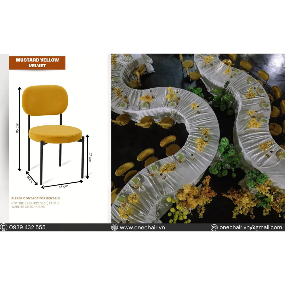 Velvet Vàng Mustard – Khung Kim Loại Đen | Ghế Sofa Mini Nổi Bật & Cá Tính