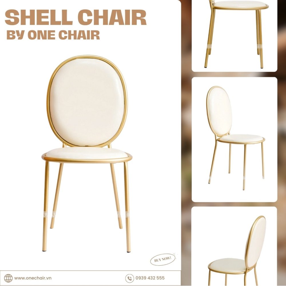 NEW - Shell Chair: Ghế Sự Kiện Tiệc Cưới Đẹp Và Tiện Nghi