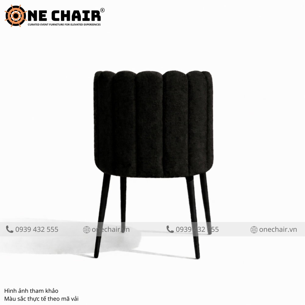 Sofa Tulip Cao Cấp Màu Đen – Tuyên Ngôn Dark Luxury Cho Sự Kiện Thống Trị Mọi Khung Hình