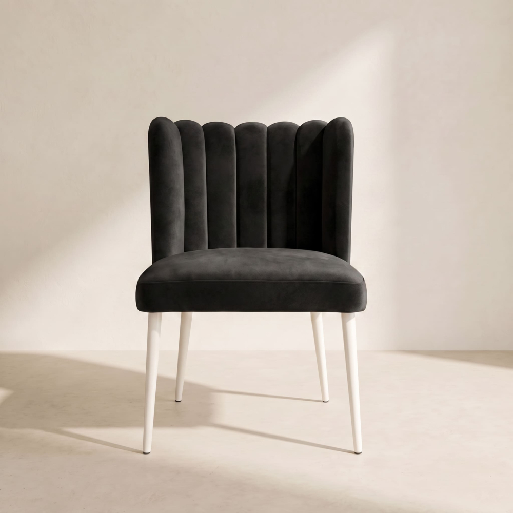 Tulip Chair – Black Velvet