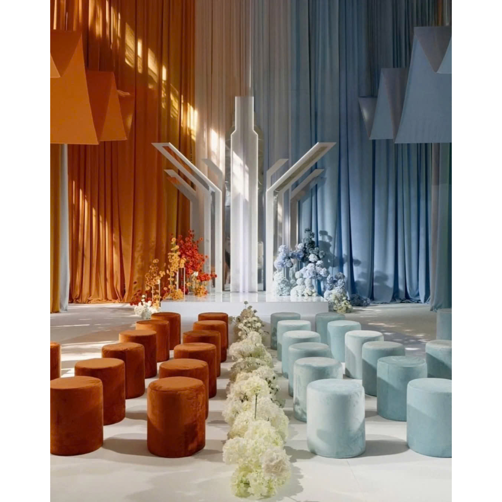 SOFA ĐÔN TRÒN MÀU TERRACOTTA – ẤM ÁP PHÁ CÁCH