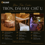 Bàn Tiệc Cưới: Tròn, Dài Hay Chữ S — Chọn Hình Dạng Nào Cho Không Gian Của Bạn?