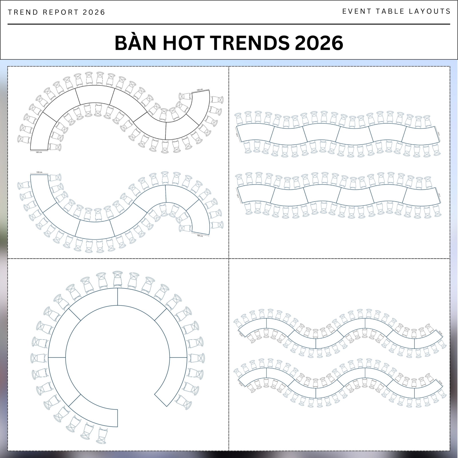 Cho Thuê Layout Bàn Tiệc Cưới Cao Cấp 2025 | Cho thuê bàn cong & bàn ...