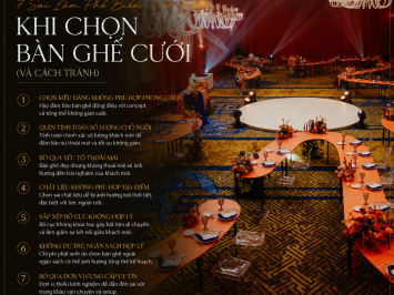 7 Sai Lầm Phổ Biến Khi Chọn Bàn Ghế Cưới (Và Cách Tránh)