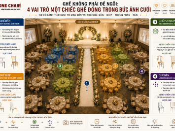 Ghế không phải để ngồi: 4 vai trò một chiếc ghế đóng trong bức ảnh cưới