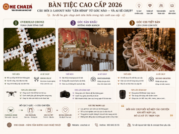 Bàn Tiệc Cao Cấp 2026: 3 Câu Hỏi Planner Nên Hỏi Trước Khi Chốt Layout