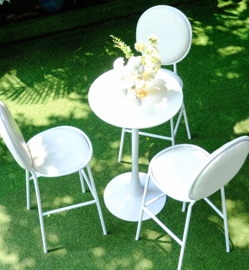 Shell Bar Stool - Bàn Ghế Bar Trắng/Bàn Cocktail Đẹp Tinh Tế