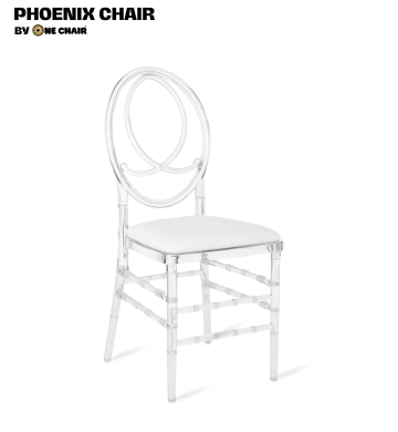Phoenix Chair – Nệm Màu Trắng | Ghế Sự Kiện Trong Suốt