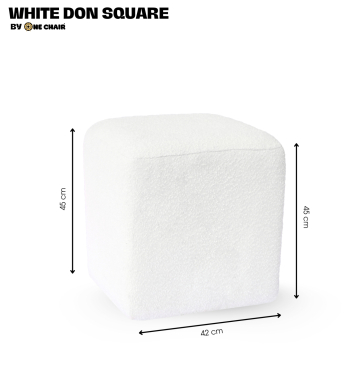 Ghế Sofa Đôn Vuông Trắng – Tối Giản & Linh Hoạt Cho Mọi Sự Kiện