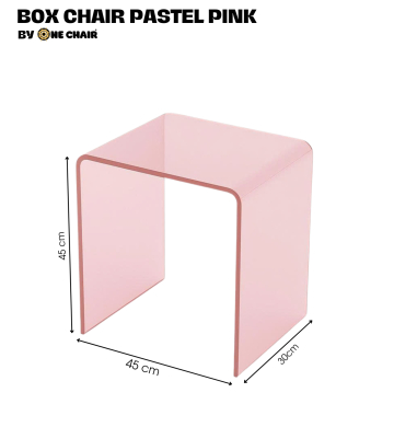 BOX CHAIR MÀU PASTEL PINK – NÉT NHẸ NHÀNG VÀ TINH KHÔI