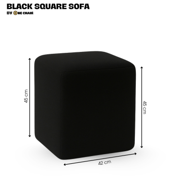 BLACK SQUARE SOFA – ĐÔN VUÔNG MÀU ĐEN | HIỆN ĐẠI HUYỀN BÍ