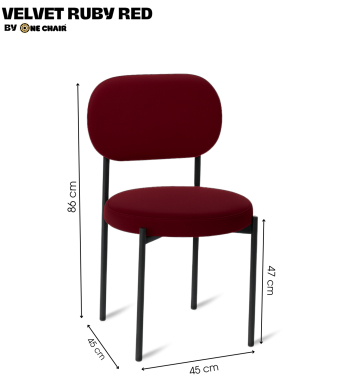 GHẾ SOFA VELVET RUBY RED – SẮC ĐỎ QUÝ PHÁI & QUYẾN RŨ