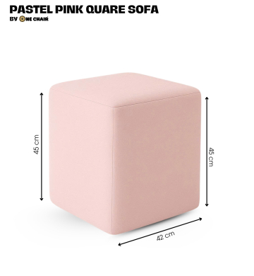 PASTEL PINK SQUARE – SẮC HỒNG NGỌT NGÀO TINH TẾ | GHẾ SOFA VUÔNG SỰ KIỆN