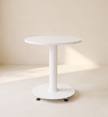 Cylinder Table – White