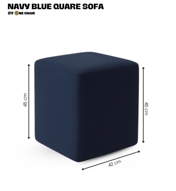 Ghế Sofa Đôn Vuông Màu Navy Blue – Đẳng Cấp & Phong Cách Cho Sự Kiện Hiện Đại