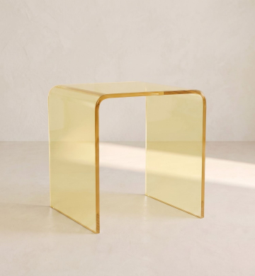 Box Chair Acrylic – Butter Yellow