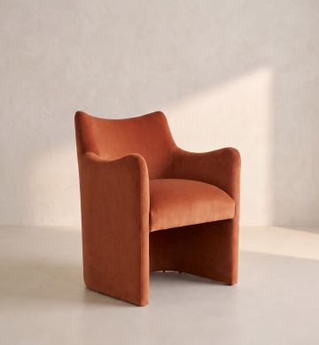 Muse Lounge Chair – Burnt Orange