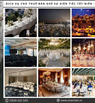 Dịch Vụ Cho Thuê Bàn Ghế Sự Kiện Tiệc Tất Niên – Tân Niên, Year End Party Cao Cấp | ONE CHAIR